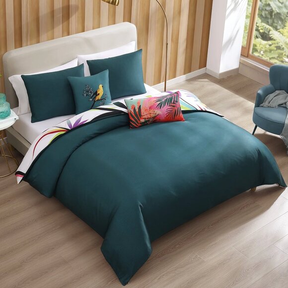 Bebejan Tropical Fusion 5 Piece Cotton Comforter Set - Picture 2 of 3